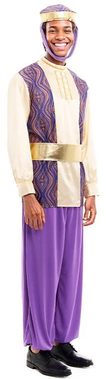 Disfraz de Paje del Rey Baltasar Morado para Hombre Pajes Reales Partilandia